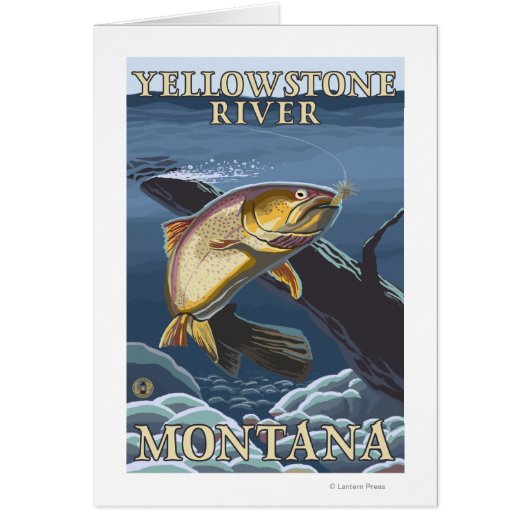 Trout Fishing Cross-Section 5 Cards (Front)