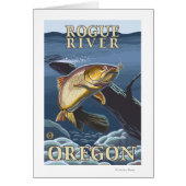 Trout Fishing Cross-Section - Rogue River, (Front)