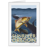 Trout Fishing Cross-Section - Sun River, (Front)