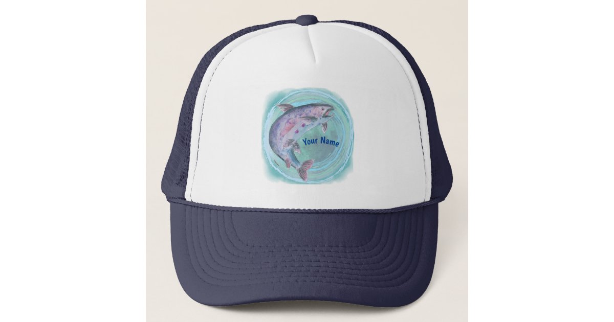 Trout Fishing custom name hat