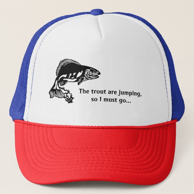 Trout Fishing Design Hat (Front)