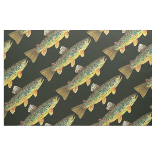 Trout Fishing Fabric