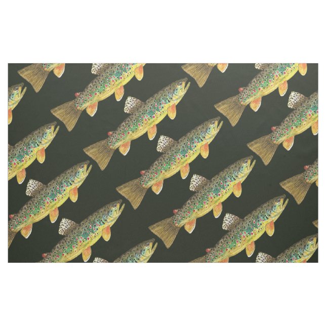 Trout Fishing Fabric (Yard)