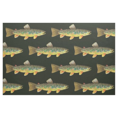 Trout Fishing Fabric