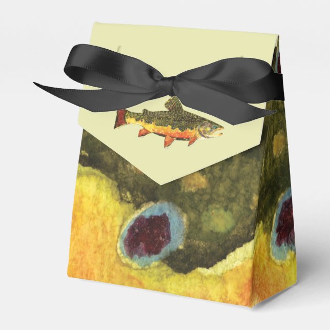 Trout Fishing Favor Boxes (Front Side)