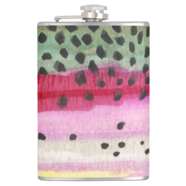 Trout Fishing Flask (Front)
