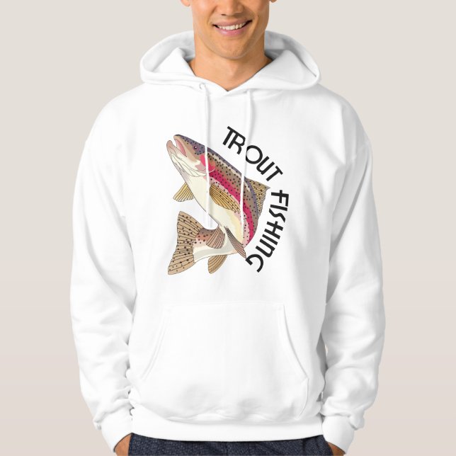 Trout Fishing Hoodie (Front)