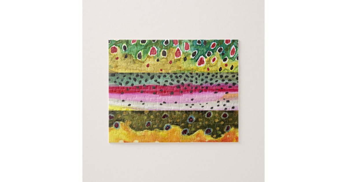 Trout Fishing Jigsaw Puzzle Zazzle