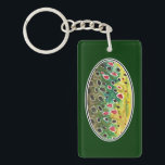 Trout Fishing Keychain<br><div class="desc">This item features just the skin of the Brown Trout, salmo trutta, with all of its beautiful colors and patterns. Perfect for a fan of fly fishing or ichthyology. This same design, from an original painting by Mr. Trout Whiskers, is also available on hundreds of items at the Trout Whiskers...</div>