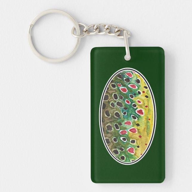 Trout Fishing Keychain (Front)