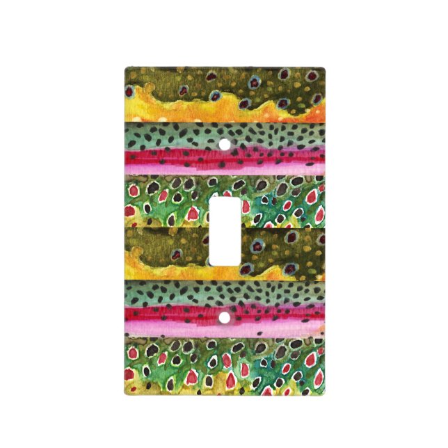 Trout Fishing Light Switch Cover (Front)