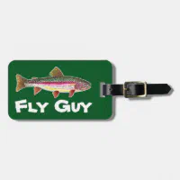 Trout Fishing Luggage Tag