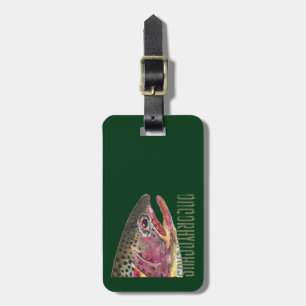 Trout Fishing Luggage Tag