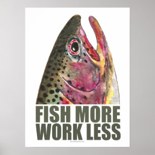 Trout Fishing More Poster