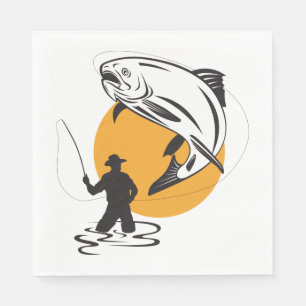 Trout Fishing Napkins
