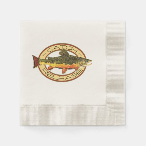 Trout Fishing Paper Napkins