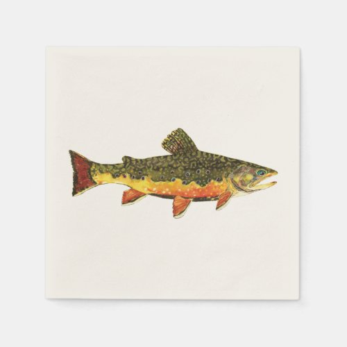 Trout Fishing Paper Napkins