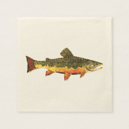 Trout Fishing Paper Napkins