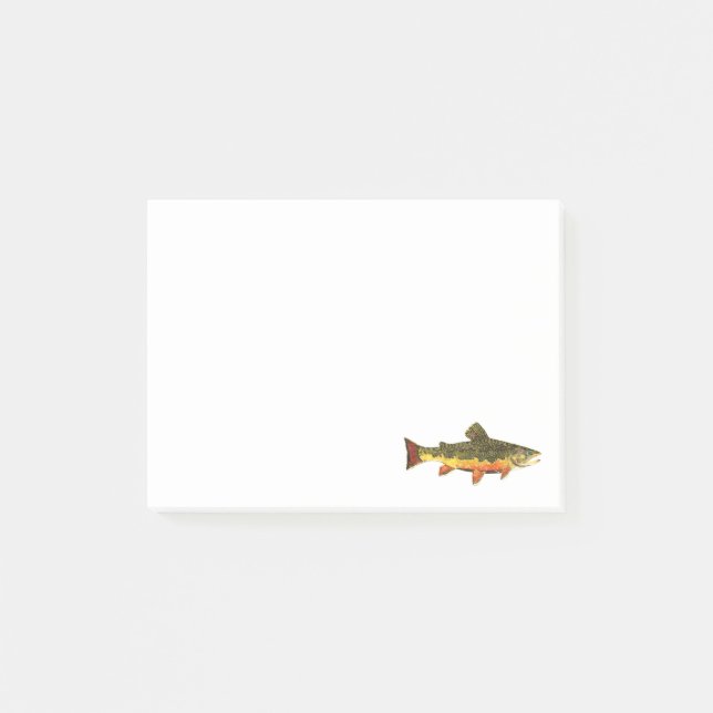 Trout Fishing Post-it Notes (Front)