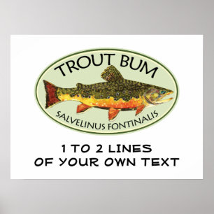 Trout Fishing Poster