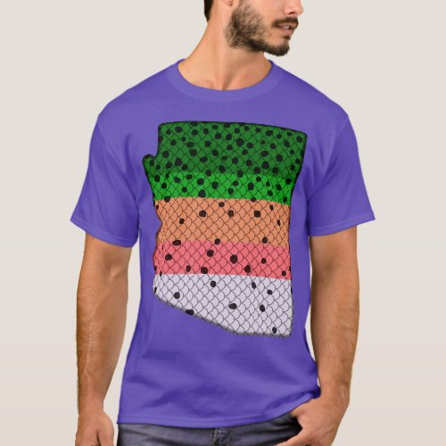 Trout Fishing Rainbow Trout Pattern Arizona State  T_Shirt