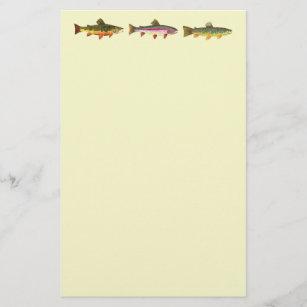 Trout Fishing Stationery