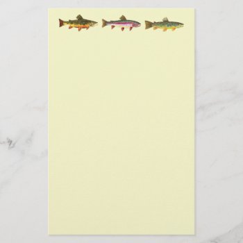 Trout Fishing Stationery by TroutWhiskers at Zazzle