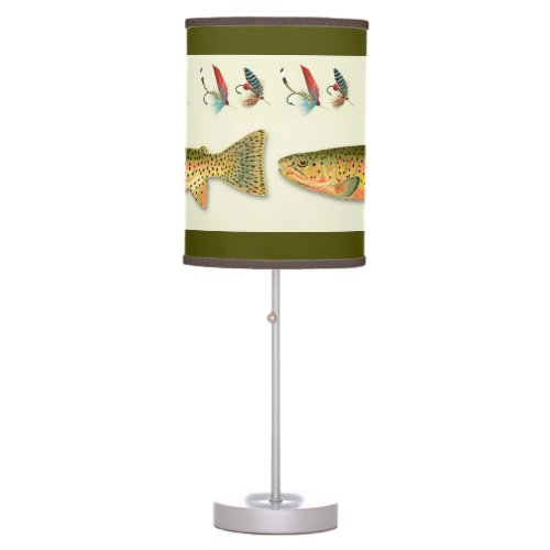Trout fishing Table Lamp