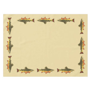 Trout Fishing Tablecloth