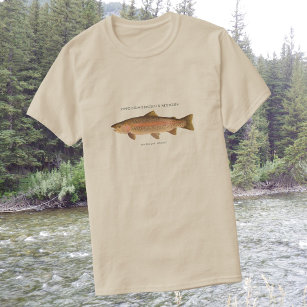 Brown Trout Waterfall Fly Fishing Fisherman Tank Top Men T-Shirts Sport  Women Custom Print Boys