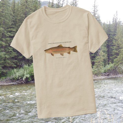 Trout fishing with Rainbow Trout vintage image T_Shirt