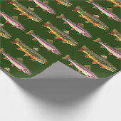 Trout Fishing Wrapping Paper (Corner)