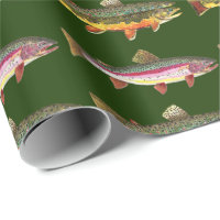 Trout Fishing Wrapping Paper