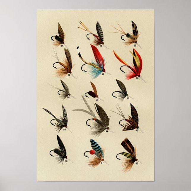 Trout Flies 84 to 98 Vintage Poster (Front)