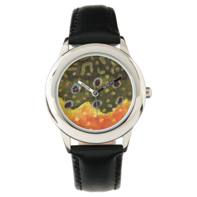Trout Fly Fisherman Watch (Front)