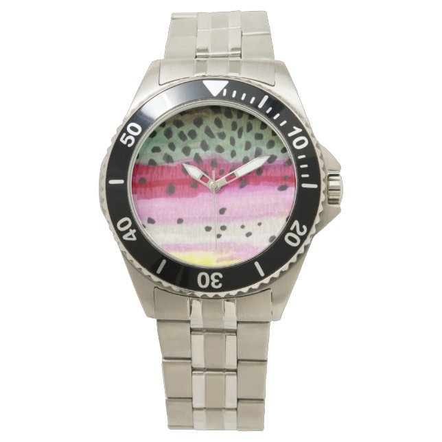 Trout Fly Fisherman Watch (Front)
