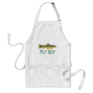 Trout Fly Fishing Adult Apron