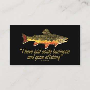Trout Fly Fishing Business Card by TroutWhiskers at Zazzle