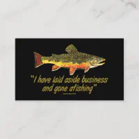 Fly Fishing Calling Card