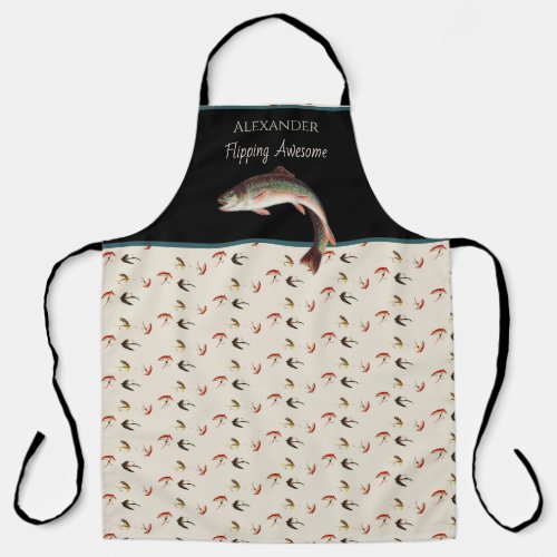  Trout Fly Fishing Fishermen Flipping Awesome  Apr Apron