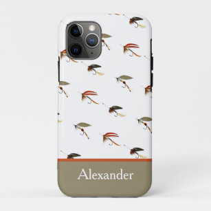 Trout Fly Fishing Flies  Watercolor design iPhone 11 Pro Case