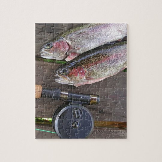 Trout Fly Fishing Jigsaw Puzzle Zazzle
