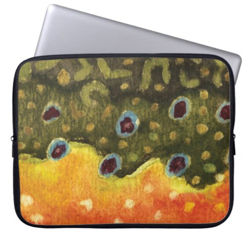 Trout Fly Fishing Laptop Sleeve
