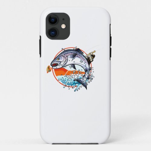 Trout Fly Fishing Nature Outdoor Fisherman Gift T_ iPhone 11 Case