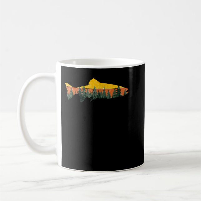 Trout Fly Fishing Outdoor Forest Nature Wildlife F Coffee Mug (Left)