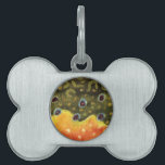 Trout Fly Fishing Pet ID Tag<br><div class="desc">The beautiful colors and pattern of the skin of a brook trout, salvelinus fontinalis fontinalis. For any fisherman or ichthyologist familiar with this gorgeous wild fish, there is no need for a shape to identify it. This trout art is from an original watercolor painting by Doug Shultz (Mr. Trout Whiskers)....</div>