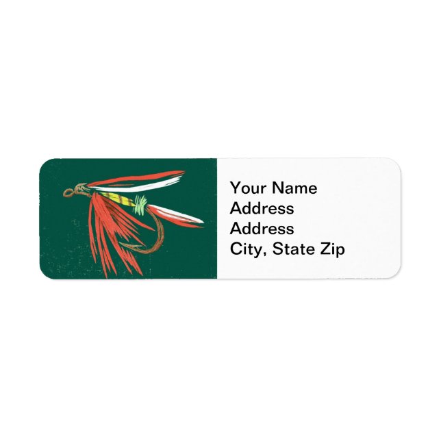 Trout Fly Return Address Label (Front)