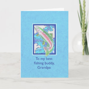 Trout from Child to Grandpa Birthday Card