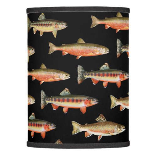 Trout Galore Black Lamp Shade
