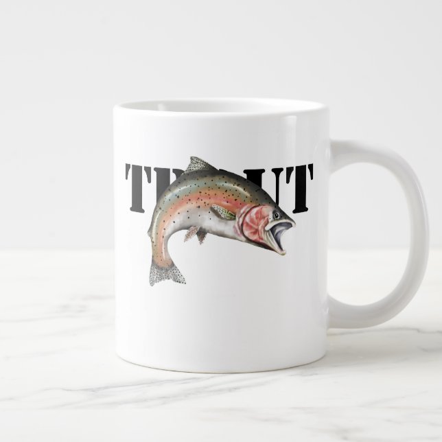 Trout Giant Coffee Mug (Right)
